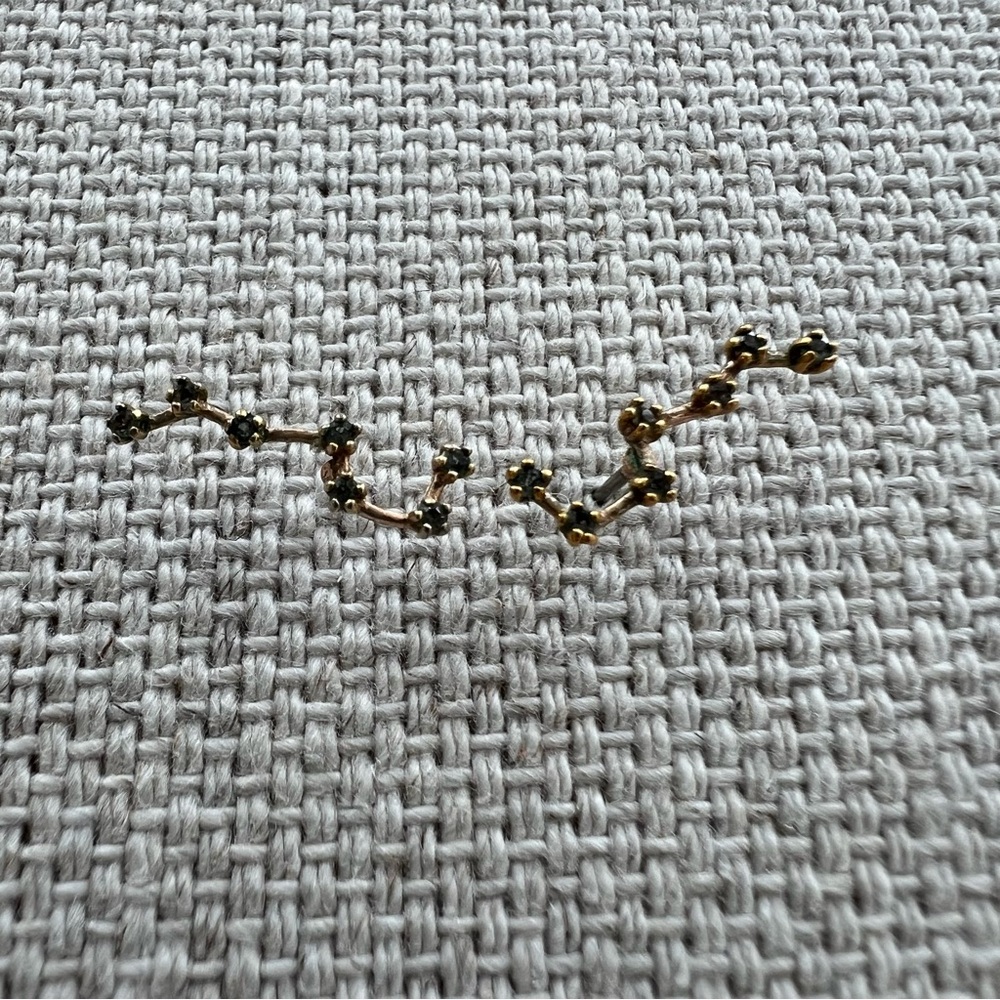 BAUBLEBAR • 18K Rose Gold Celestial Big Dipper Ear Climber Stud